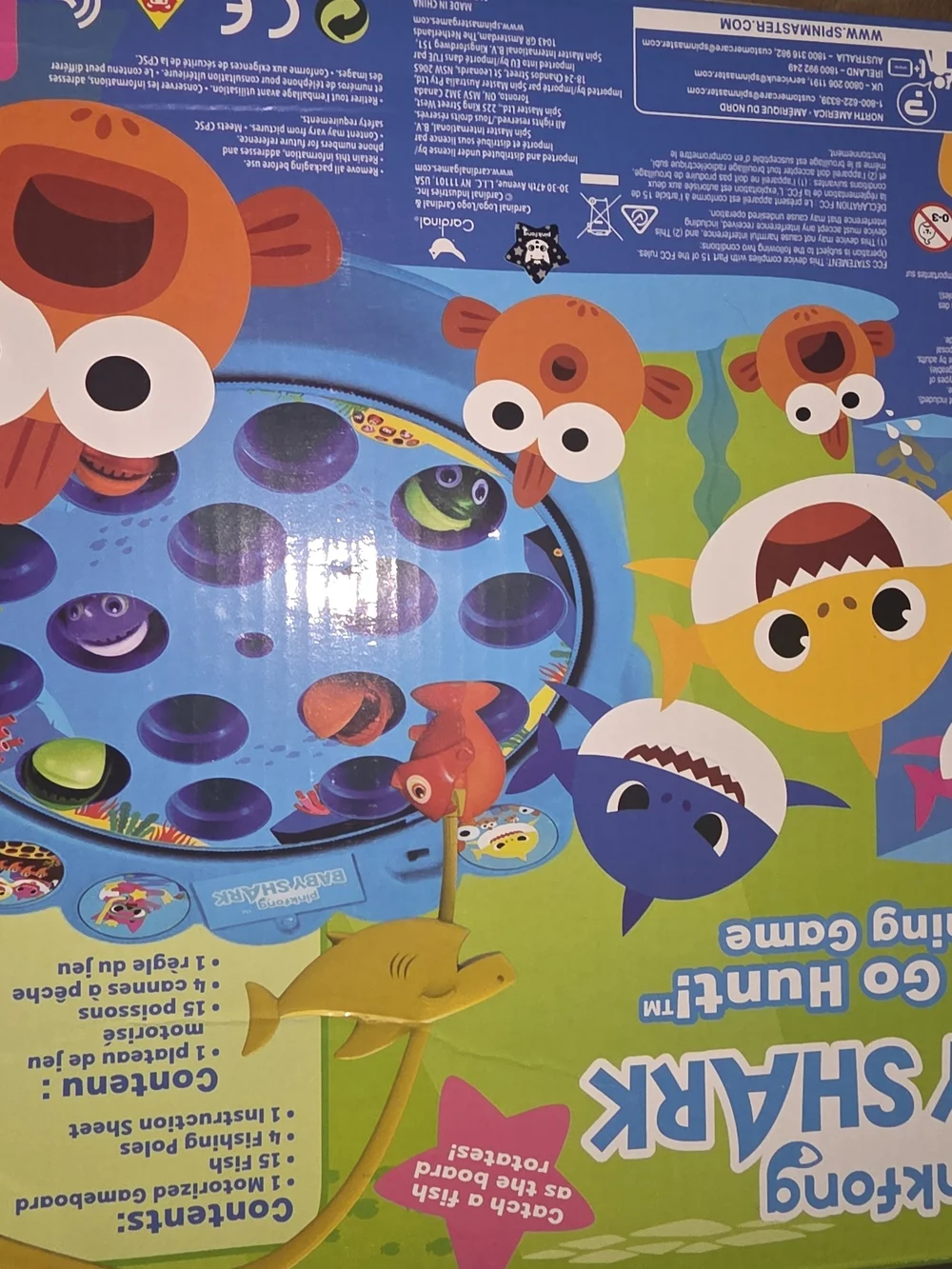Spin Master Cardinal Games 6054916 Baby Shark Gone Fishing Game, Multi Colour